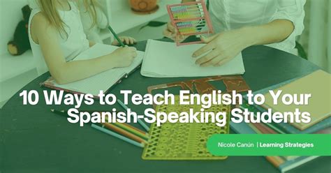 teaching english to spanish speakers